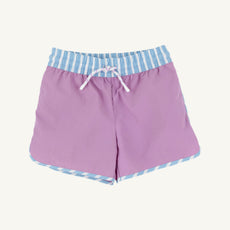 Tanner Trunks - Valley High Violet with Sarasota Sky Stripe