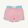 Tanner Trunks - Richmond Red Stripe with Belhaven Blue