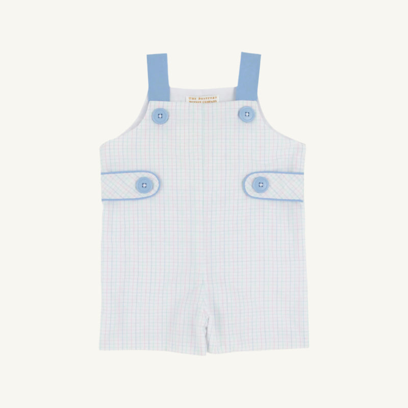 Teddy's Tab Jon Jon - Whitby Windowpane with Sarasota Sky