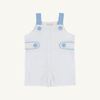 Embroidery result for: Teddy's Tab Jon Jon - Whitby Windowpane with Sarasota Sky