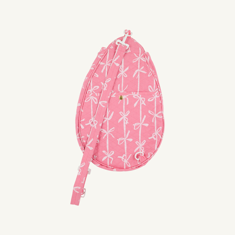 Tennis Racket Cover - Braselton Bows (Romany Rose)