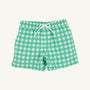 Tortola Trunks - Gibson Island Green Gingham with Worth Avenue White Stork
