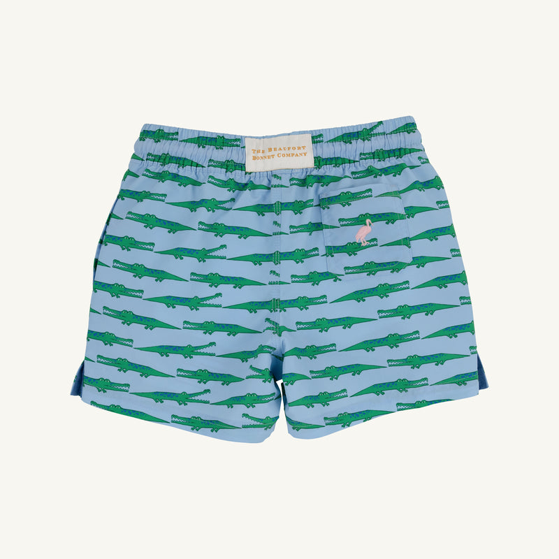 Tortola Trunks - See Ya Later Alligator with Palm Beach Pink