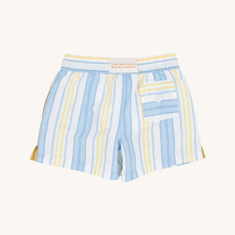 Tortola Trunks - Sobro Stripe with Worth Avenue White