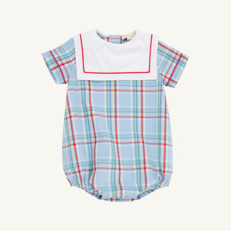 Embroidery result for: Towne's Top Sail Bubble - Kensington Court Plaid with Worth Avenue White