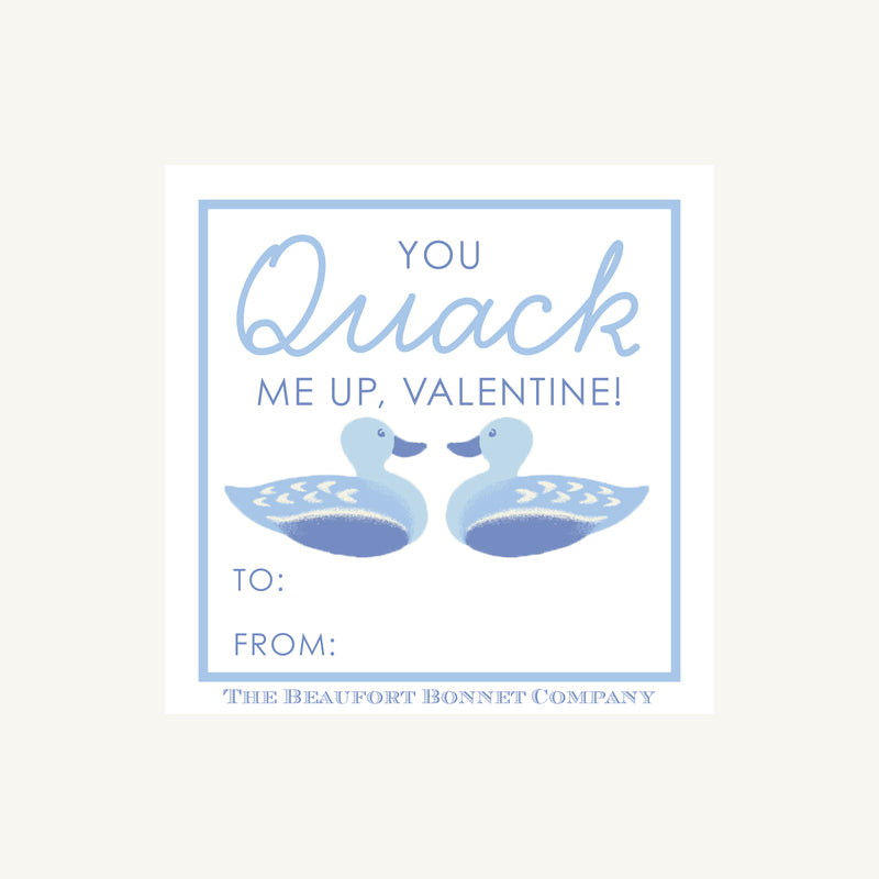 Valentine Cards - You Quack Me Up Blue (Digital Download)