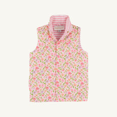 Vaughn Vest - Grand Cayman Gardens with Romany Rose Stripe & Romany Rose Stork