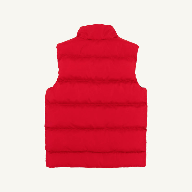 Vaughn Vest - Richmond Red with Nantucket Navy Stork