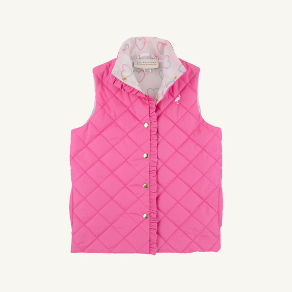 Vaughn Vest - Winter Park Pink with Have a Little Heart