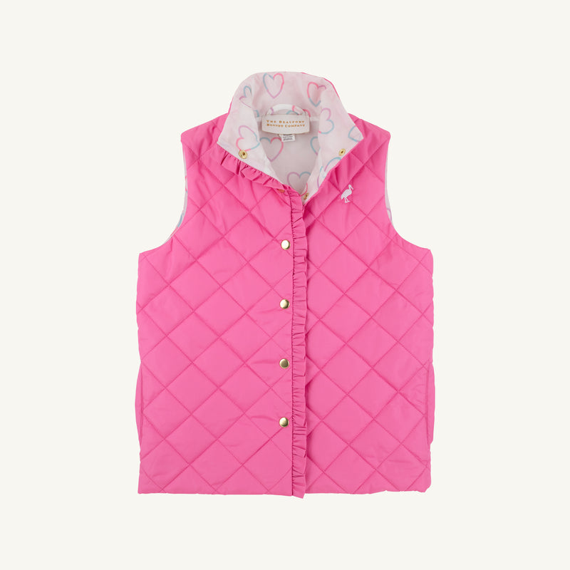 Vaughn Vest - Winter Park Pink with Have a Little Heart