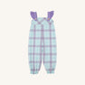 Violet's Vintage Overalls - Bridge Club Hustle Houndstooth (Edisto Egg Blue) with Palisades Purple