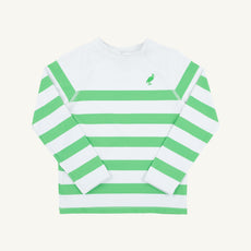 Walker's Wave Spotter Swim Shirt - Grafton Green Stripe (UPF 35+)