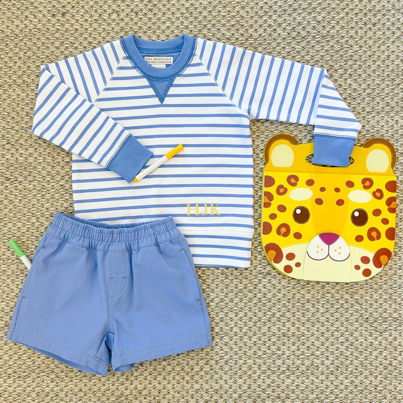 Sheffield Shorts Park City Periwinkle with Worth Avenue White Stork