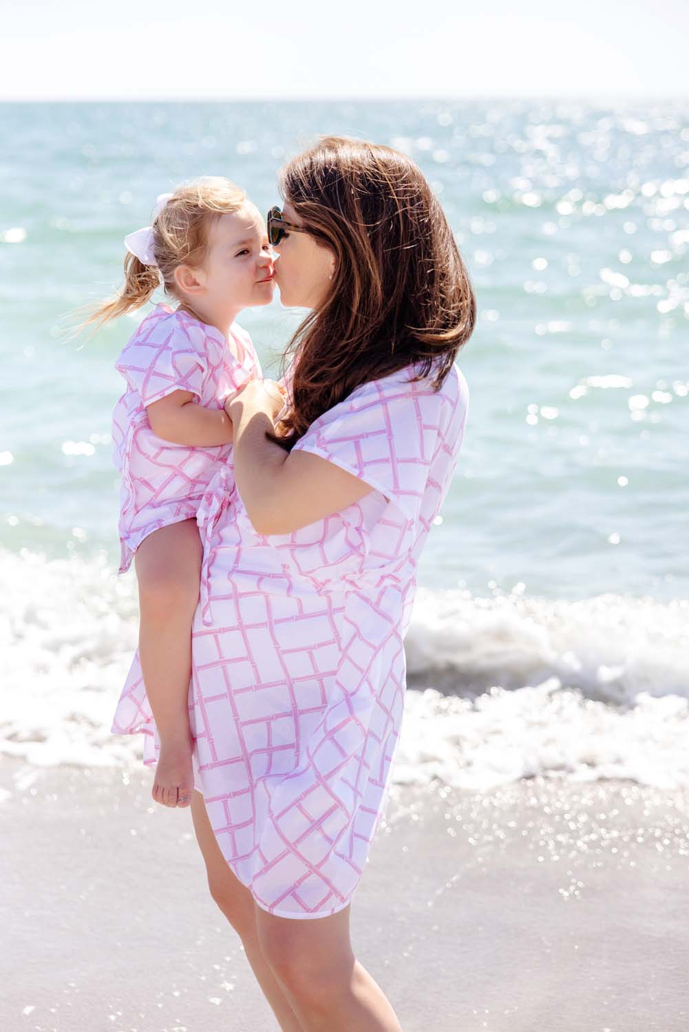 Tabby Tunic - Bamboo Proverbs with Hamptons Hot Pink – The Beaufort Bonnet Company Tabby Tunic - Bamboo Proverbs with Hamptons Hot Pink – The Beaufort Bonnet Company