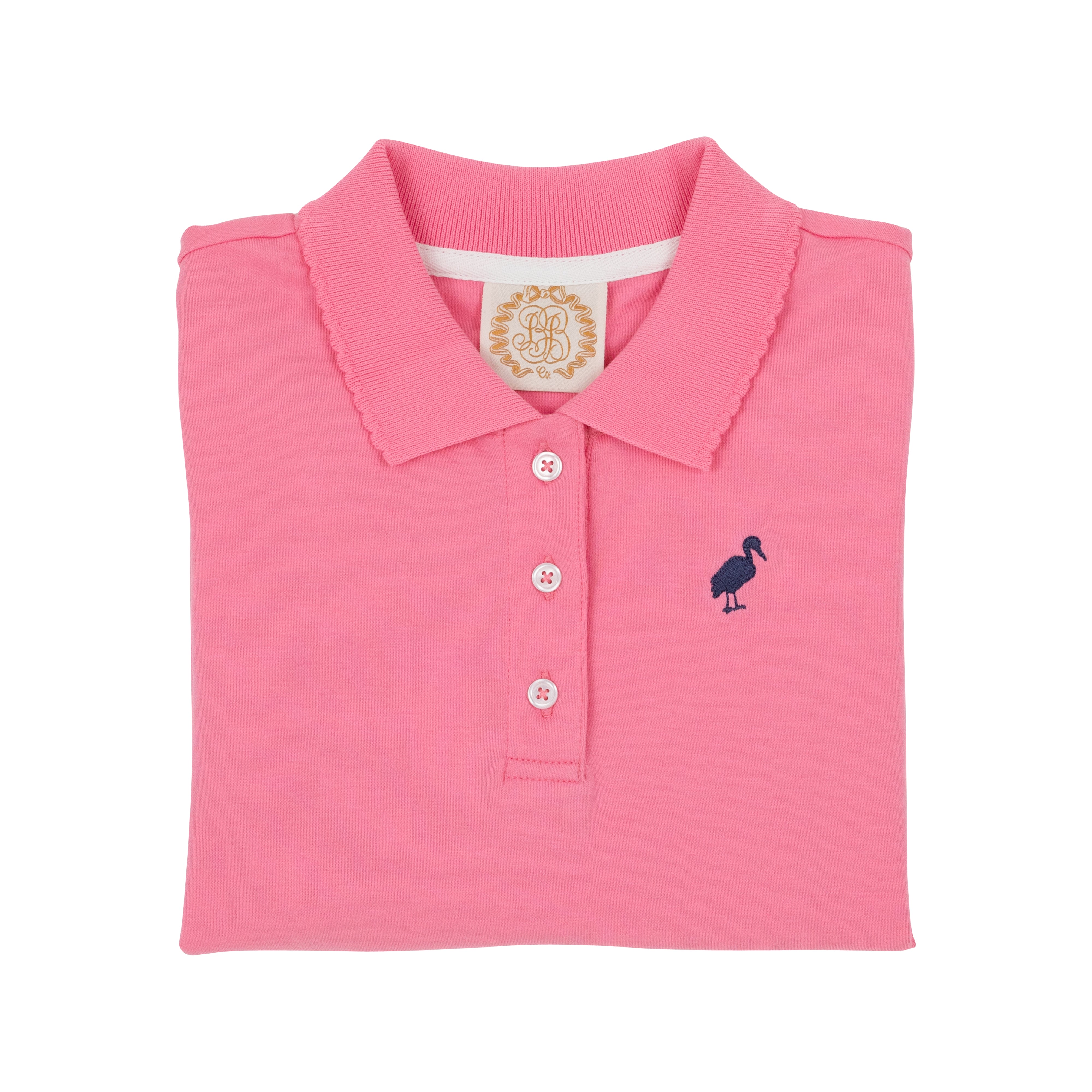 Anna Price Polo - Hamptons Hot Pink with Nantucket Navy Stork – The ...