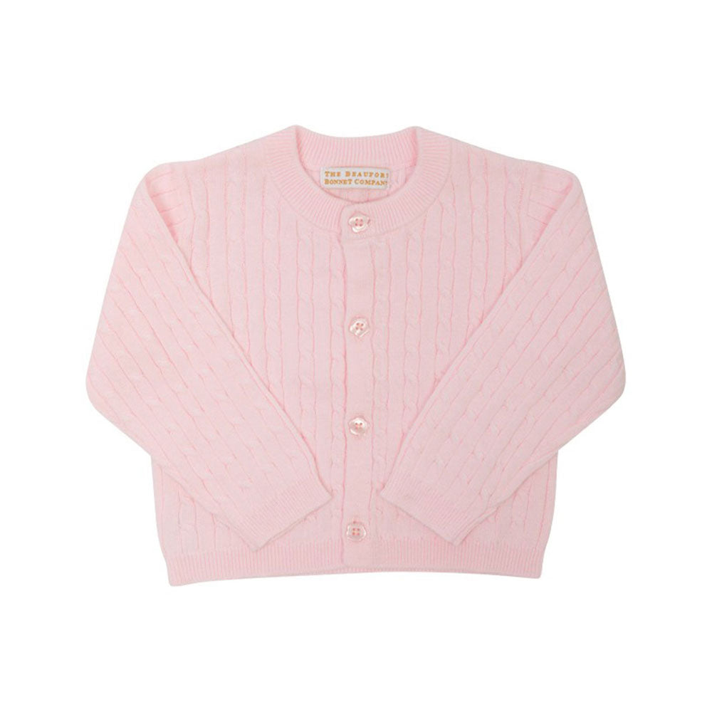 Cambridge Cable Knit Cardigan - Palm Beach Pink – The Beaufort Bonnet ...