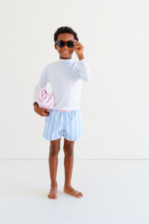 Worth Avenue White Walker's Wave Spotter Swim Shirt by The Beaufort Bonnet Company