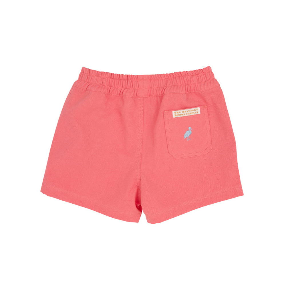 Sheffield Shorts - Parrot Cay Coral with Beale Street Blue Stork – The ...