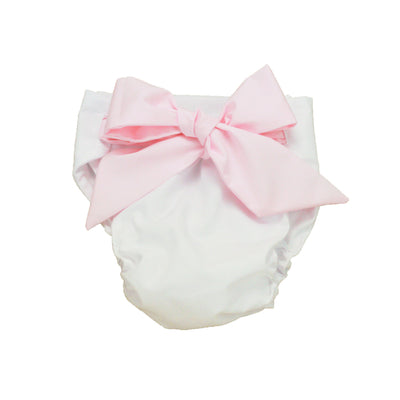 Worth Avenue White and Plantation Pink Bow