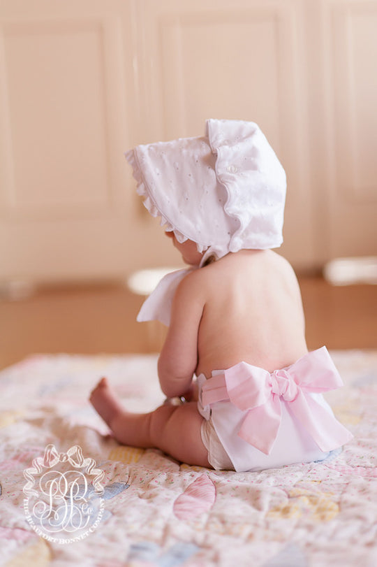 Betsey Bow Back Bloomer Set in Pink Gingham by The Beaufort Bonnet Company