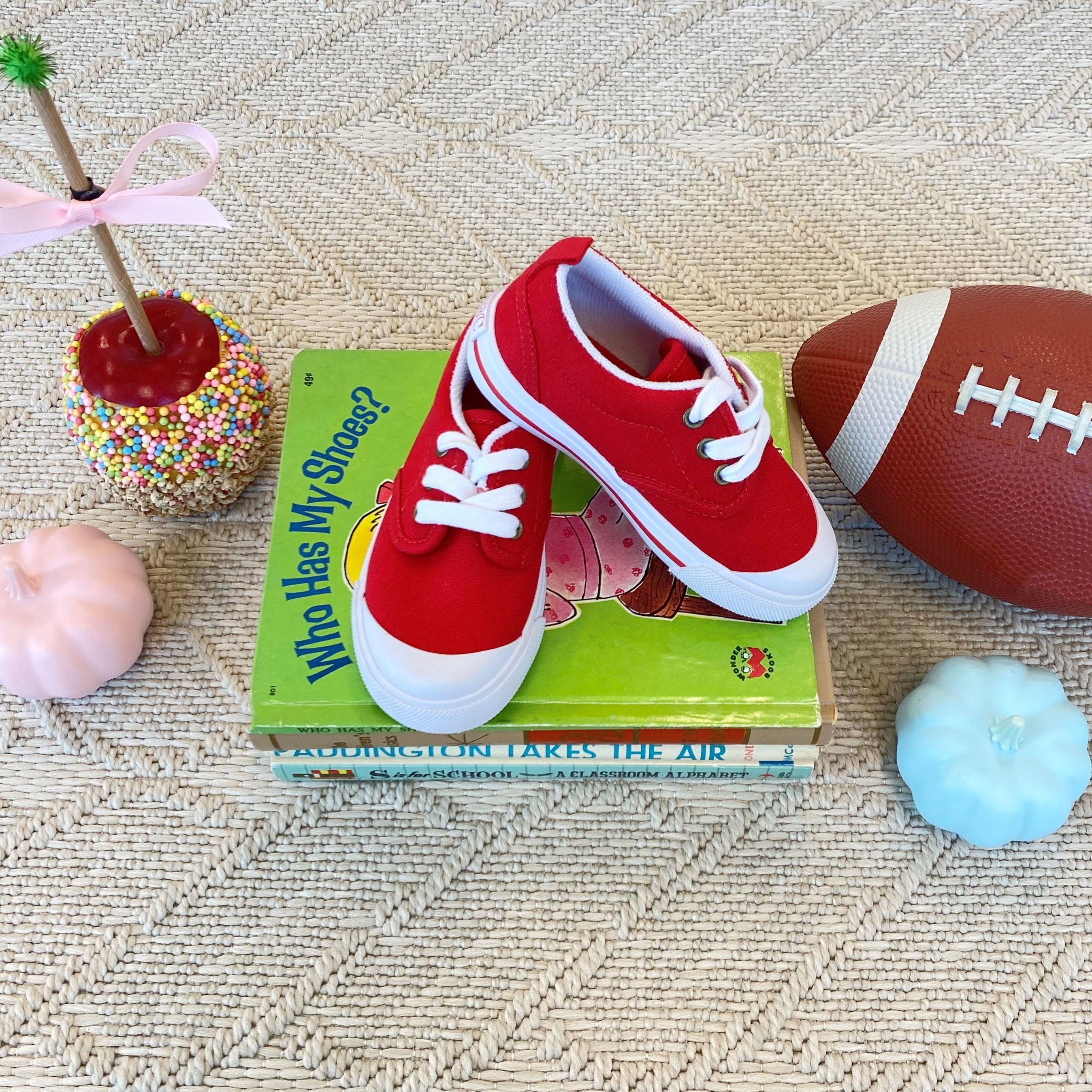 Prep Step Sneakers - Richmond Red with Richmond Red Stripe – The ...